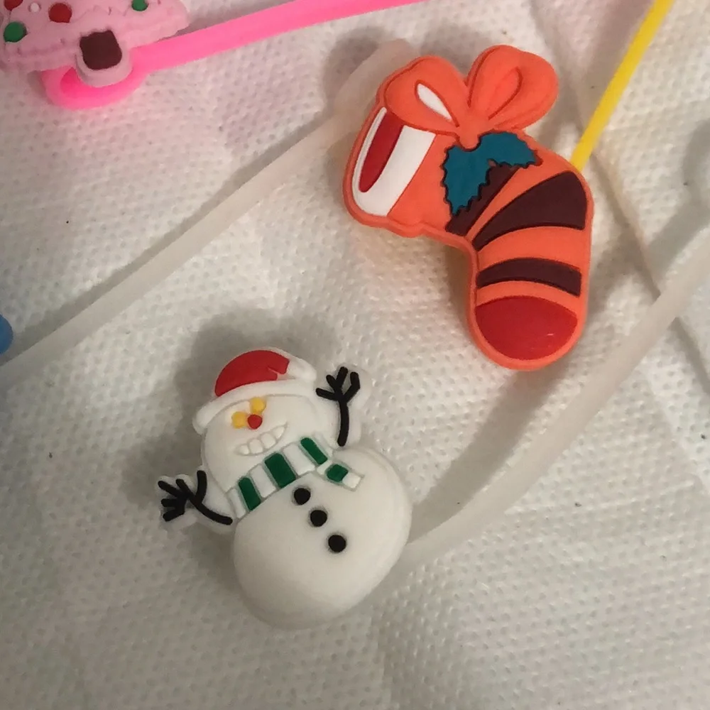 Holiday Themed Straw Toppers bundle 4 new